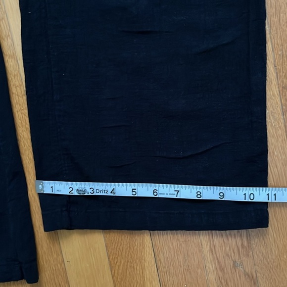 Bershka Small Black 100% Cotton Wide Leg Summer Lightweight Easy Pants - Picture 9 of 11